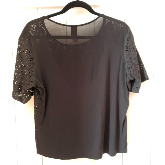 Black Lace Sheer Blouse - Picture 12 of 15